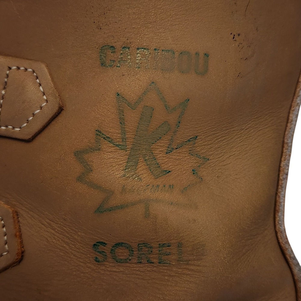 Vtg Sorel Caribou Kaufman Snow Boots sz 7 Mens Canada Leather Winter Waterproof - Picture 10 of 14
